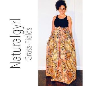 African Print Chuki Maxi Skirt